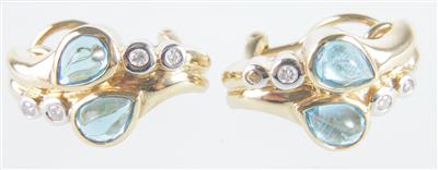 Brillantohrclips zus. ca. 0,20 ct - Jewellery and watches