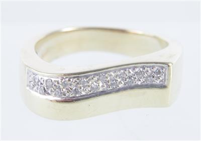 Brillantring zus. ca. 0,10 ct - Klenoty a Hodinky