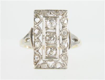 Diamantring zus. ca. 0,20 ct - Klenoty a Hodinky