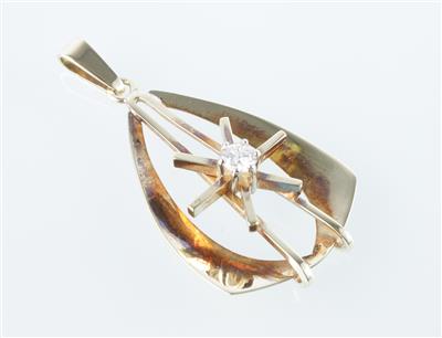 Brillantanhänger ca. 0,20 ct - Jewellery and watches