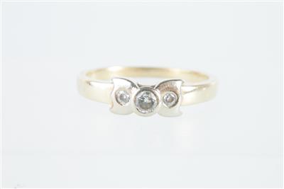 Brillantring zus. ca. 0,10 ct - Klenoty a Hodinky