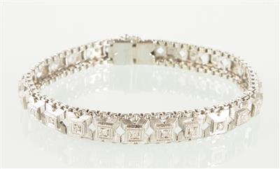 Diamantarmkette zus. ca. 0,40 ct - Jewellery and watches