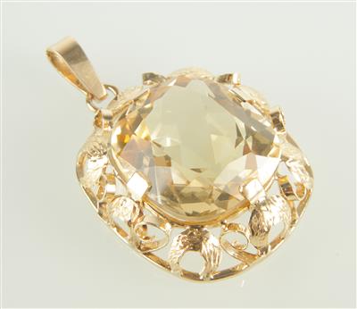 Citrinanhänger ca. 30 ct - Schmuck und Uhren