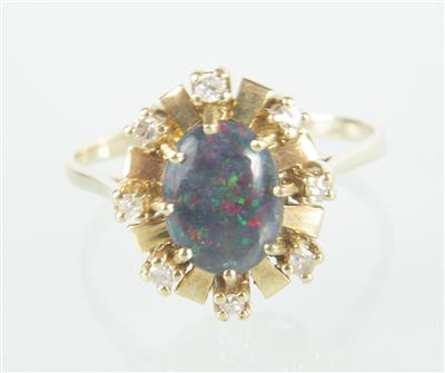Brillant/Diamantring zus. ca. 0,15 ct - Jewellery and watches