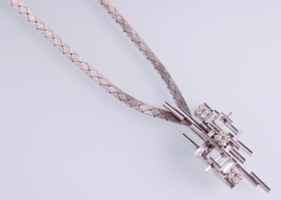 Brillantcollier zus. 0,28 ct - Jewellery and watches