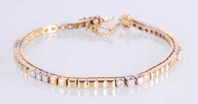 Brillantarmband zus. ca. 1,25 ct - Jewellery and watches