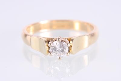 Brillantsolitärring zus. ca. 0,35 ct - Schmuck und Uhren