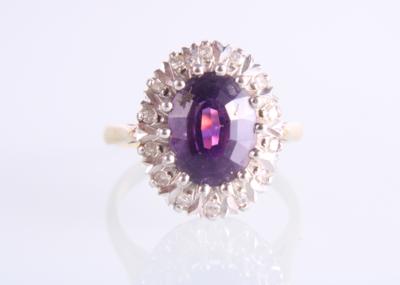 Diamantring zus. ca. 0,15 ct - Schmuck und Uhren