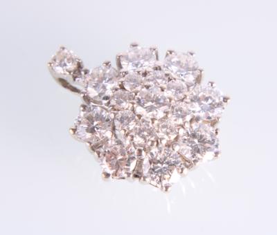 Brillantanhänger zus. 2,19 ct - Schmuck und Uhren