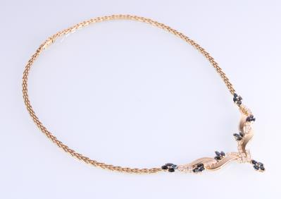 Brillantcollier zus. ca. 1,5 ct - Gioielli e orologi