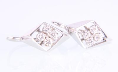 Brillantohrringe zus. ca. 0,35 ct - Jewellery and watches