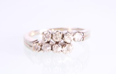 Diamant-Brillantring zus. ca.0,80 ct - Klenoty a Hodinky