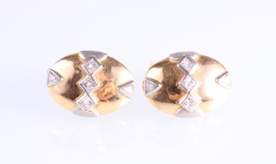 Diamant Manschettenknöpfe zus. ca. 1,30 ct - Klenoty a Hodinky