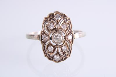 Brillant/Diamantring zus. ca. 0,25 ct - Jewellery and watches