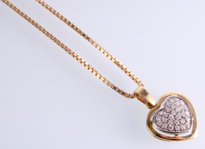 Brillantcollier zus. ca. 0,30 ct - Gioielli e orologi