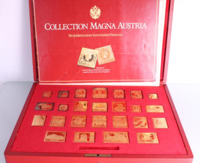 Silberner Briefmarkensatz "Collection Magna Austria" - Schmuck und Uhren