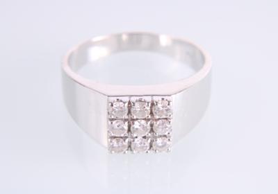 Brillantring zus. ca. 0,60 ct - Šperky a hodinky