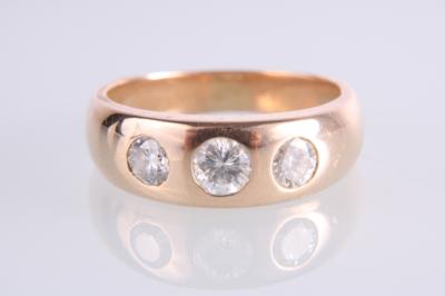 Brillantring zus. ca. 0,80 ct - Schmuck und Uhren