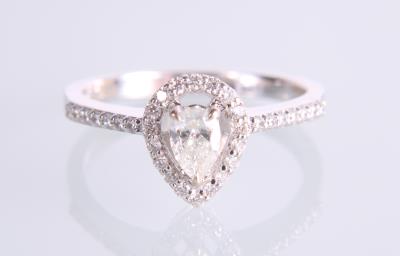 Brillant/Diamantring zus. ca. 0,41 ct - Jewellery and watches