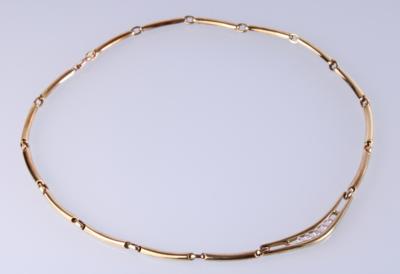 Brillantcollier zus. ca. 0,50 ct - Schmuck und Uhren