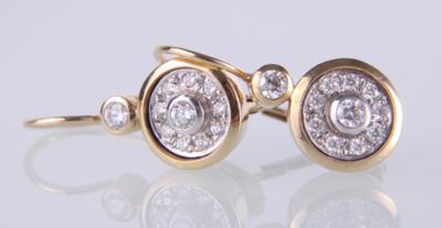 Brillantohrringe zus. ca. 0,50 ct - Schmuck und Uhren