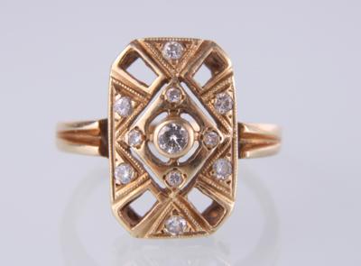 Brillantring zus. ca. 0,25 ct - Klenoty a Hodinky