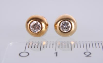 Brillantohrstecker zus. ca. 0,40 ct - Jewellery and watches