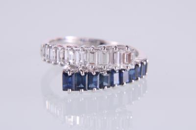 Diamant-Saphir Ring - Jewellery and watches