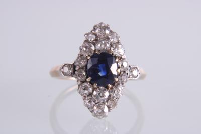 Diamant Saphirring - Klenoty a Hodinky