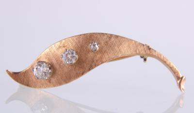 Diamantbrosche zus. ca.0,55 ct - Jewellery and watches