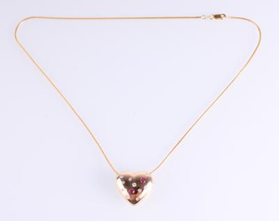 Brillantcollier zus. ca. 0,20 ct - Klenoty a Hodinky