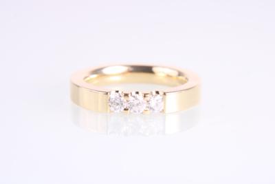 Brillantring zus. 0,40 ct (grav.) - Schmuck und Uhren