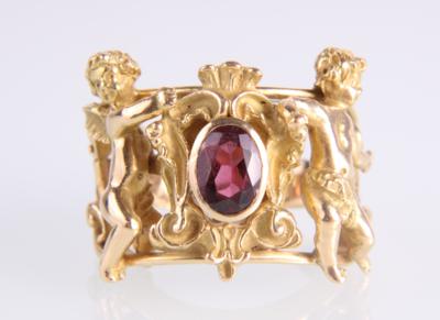 Granatring ca. 1,00 ct - Jewellery and watches