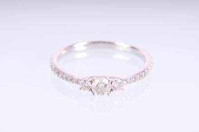 Brillantring zus. ca. 0,25 ct - Klenoty a Hodinky