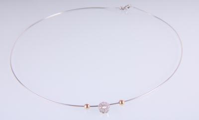 Brillantcollier zus. ca. 0,40 ct - Schmuck und Uhren