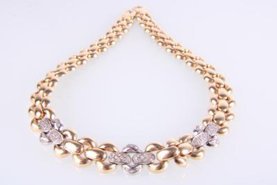 Brillantcollier zus. ca. 0,80 ct - Schmuck und Uhren