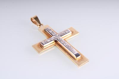 Brillantkreuz zus. ca. 0,50 ct - Schmuck und Uhren