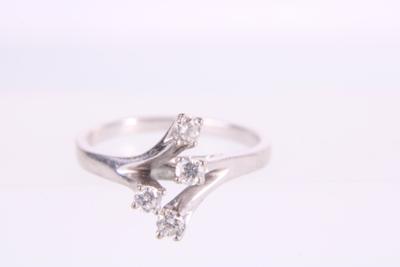 Brillantring zus. ca. 0,15 ct - Klenoty a Hodinky