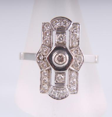 Brillantring zus. ca. 0,40 ct - Schmuck und Uhren