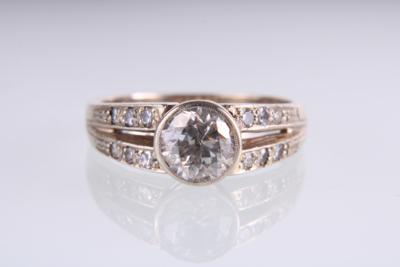 Altschliffdiamantring/Diamantring zus. ca. 1,20 ct - Jewellery and watches