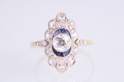 Altschliffdiamantring zus. ca. 0,70 ct - Gioielli e orologi