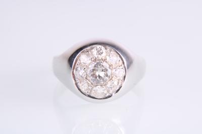 Altschliffdiamantring zus. ca. 0,75 ct - Gioielli e orologi