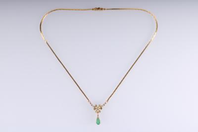 Brillantcollier zus. ca. 0,15 ct - Schmuck und  Uhren