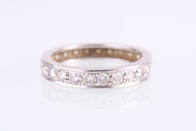 Brillantmemoryring zus. ca. 1 ct - Klenoty a Hodinky