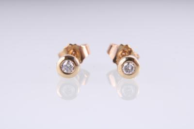 Brillantohrstecker zus. ca. 0,10 ct - Schmuck und  Uhren