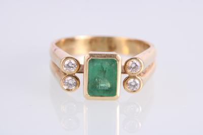 Brillantring zus. 0,16 ct (graviert) - Gioielli e orologi