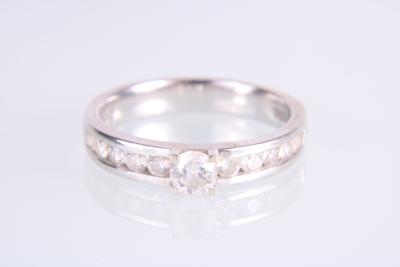 Brillantring zus. ca. 0,70 ct - Klenoty a Hodinky