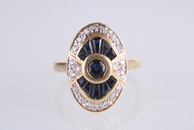 Diamant Saphirring - Schmuck und  Uhren