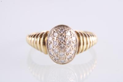 Brillanring zus. ca. 0,35 ct - Klenoty a Hodinky