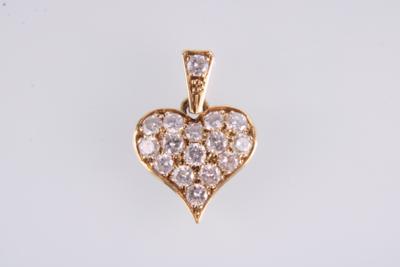 Brillantanhänger zus. ca. 0,90 ct - Gioielli e orologi